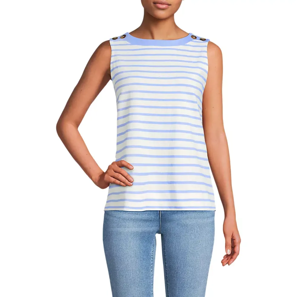 Women's Mariner Button Shoulder Tank