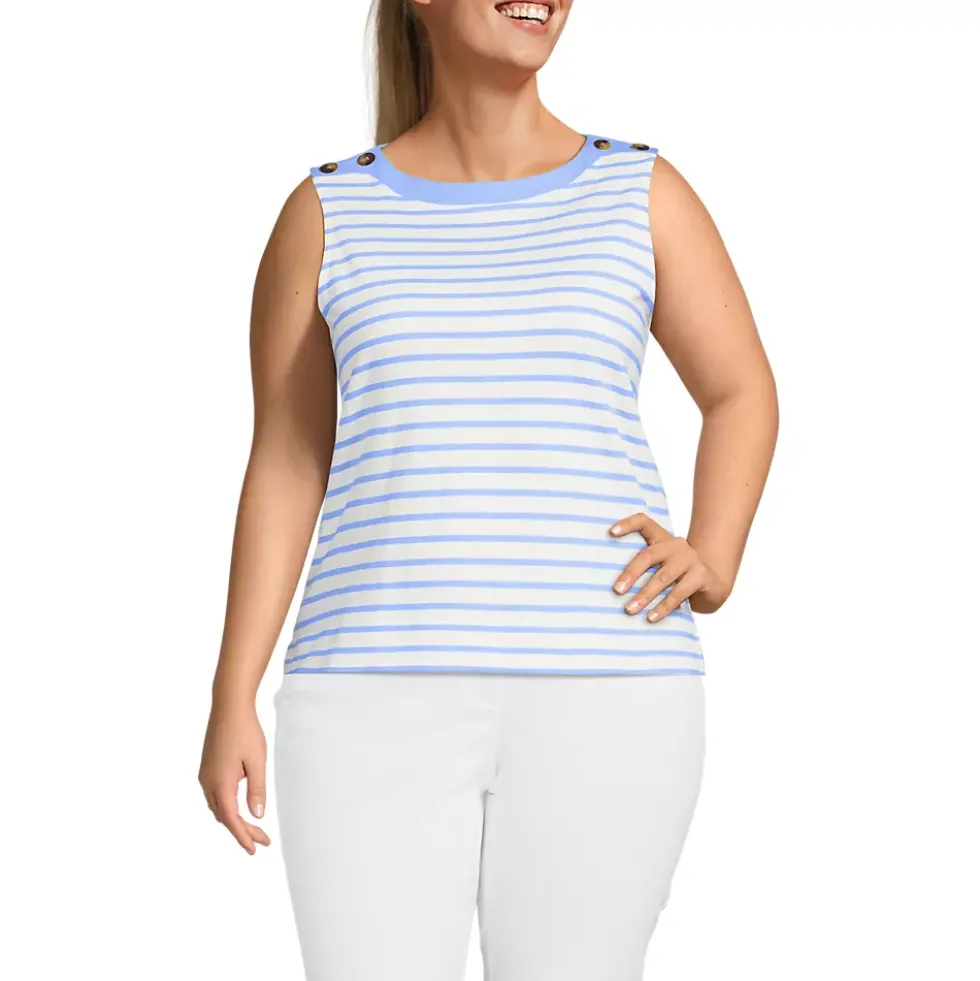 Women's Mariner Button Shoulder Tank