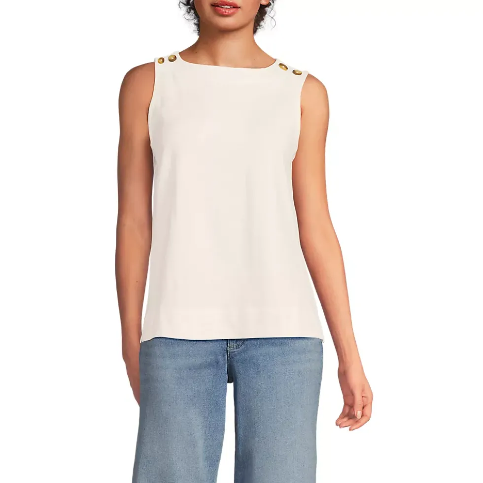 Women's Mariner Button Shoulder Tank