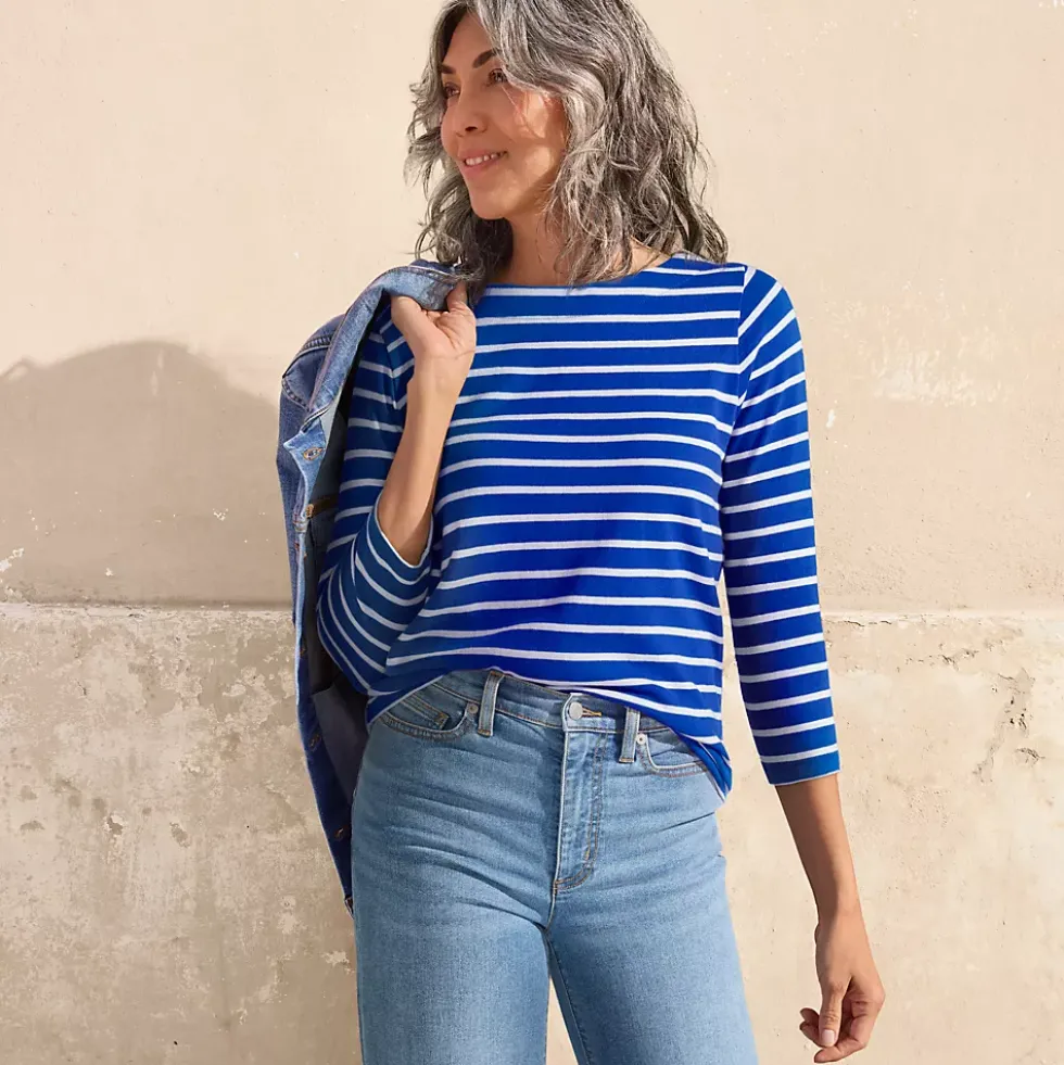 Women's Mariner Jersey Boatneck Top