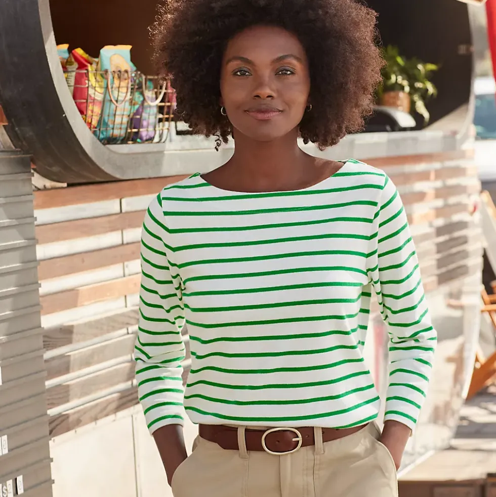 Women's Mariner Jersey Boatneck Top