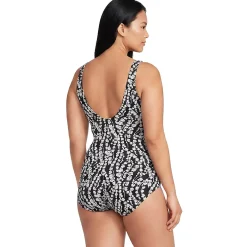 Women's Mastectomy Chlorine Resistant Tugless One Piece Swimsuit Soft Cup