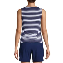 Women's Mastectomy High Neck UPF 50 Sun Protection Modest Tankini Swimsuit Top