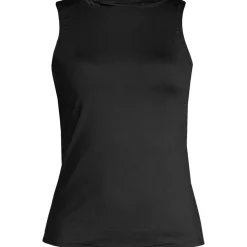 Women's Mastectomy High Neck UPF 50 Sun Protection Modest Tankini Swimsuit Top