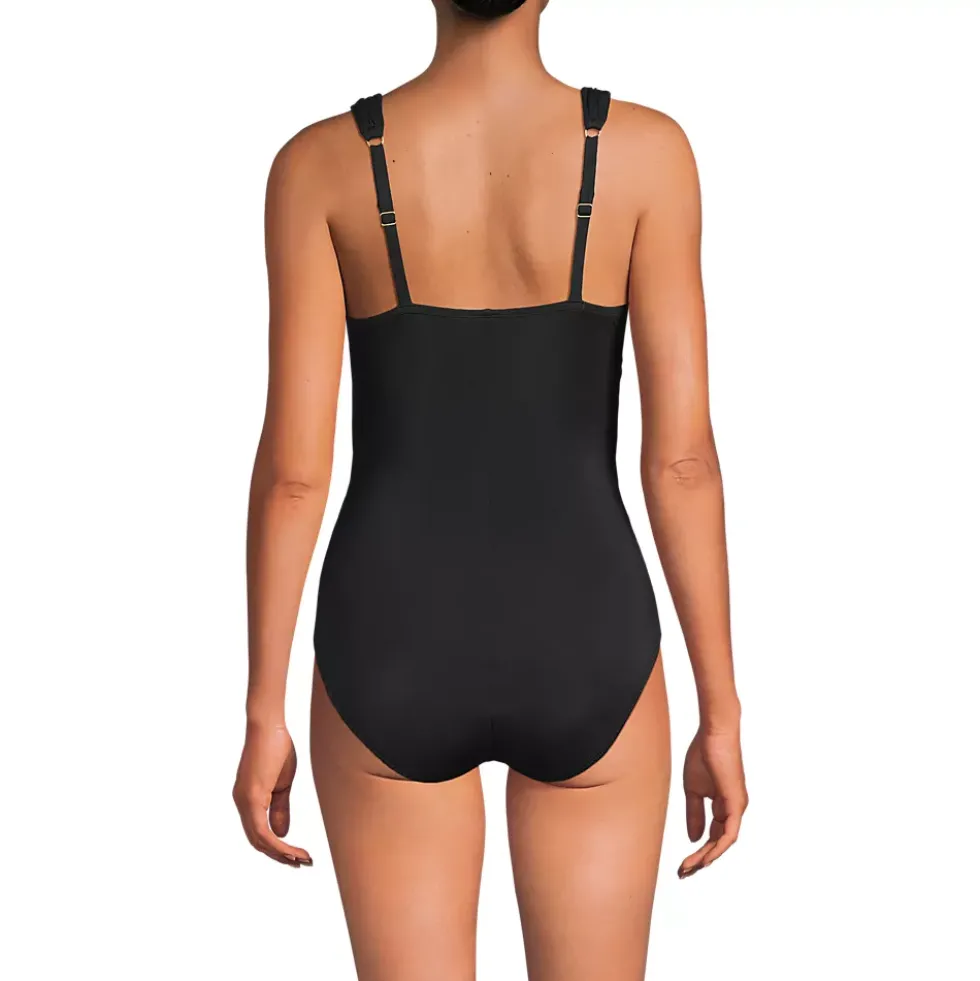 Women's Mastectomy New SlenderSuit Grecian Adjustable Low Leg One Piece
