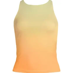 Women's Mastectomy Tugless High Neck Strappy Back Tankini Swimsuit Top