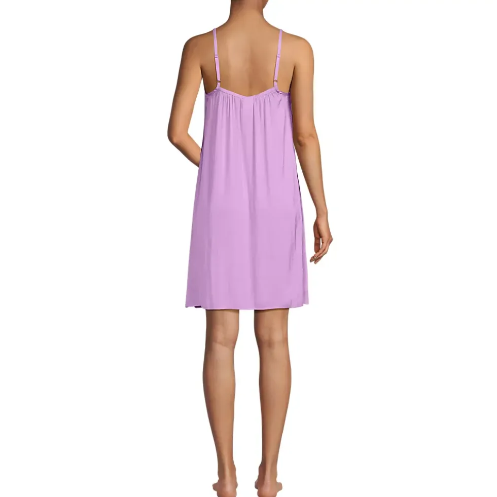 Women's Matte Satin 2 Piece Pajama Set - Nightgown and Robe