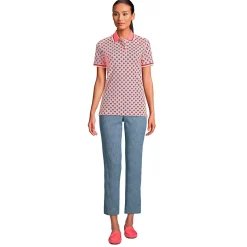 Women's Mesh Cotton Short Sleeve Polo Shirt
