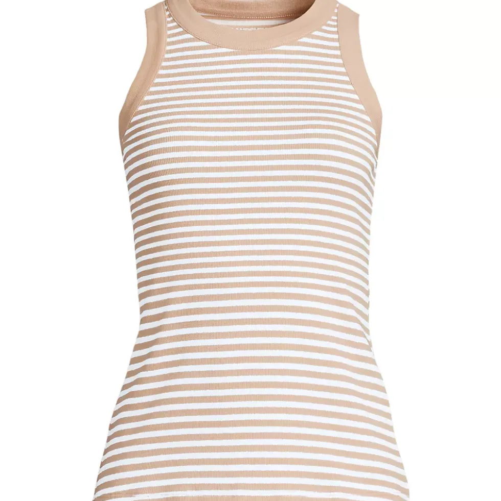 Women's Micro Rib Crew Neck Tank