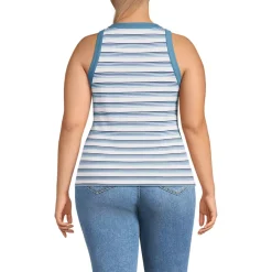Women's Micro Rib Crew Neck Tank