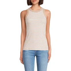 Women's Micro Rib Crew Neck Tank