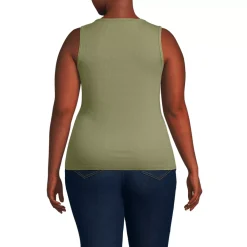 Women's Micro Rib Square Neck Tank