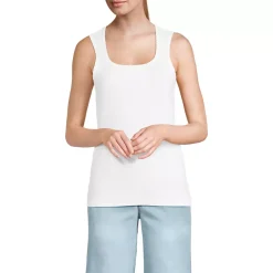 Women's Micro Rib Square Neck Tank
