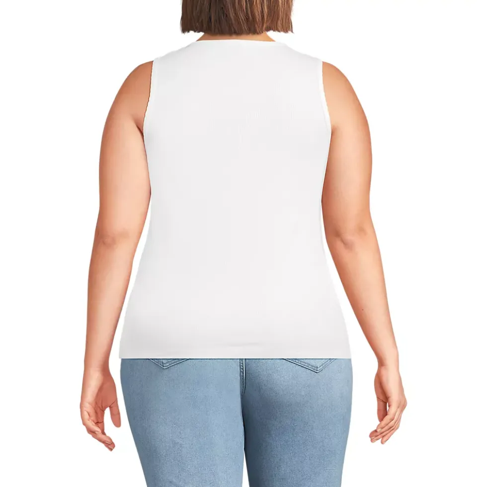 Women's Micro Rib Square Neck Tank