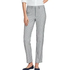 Women's Mid Rise Classic Straight Leg Chino Ankle Pants