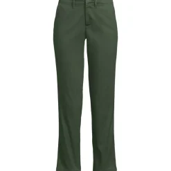 Women's Mid Rise Classic Straight Leg Chino Ankle Pants