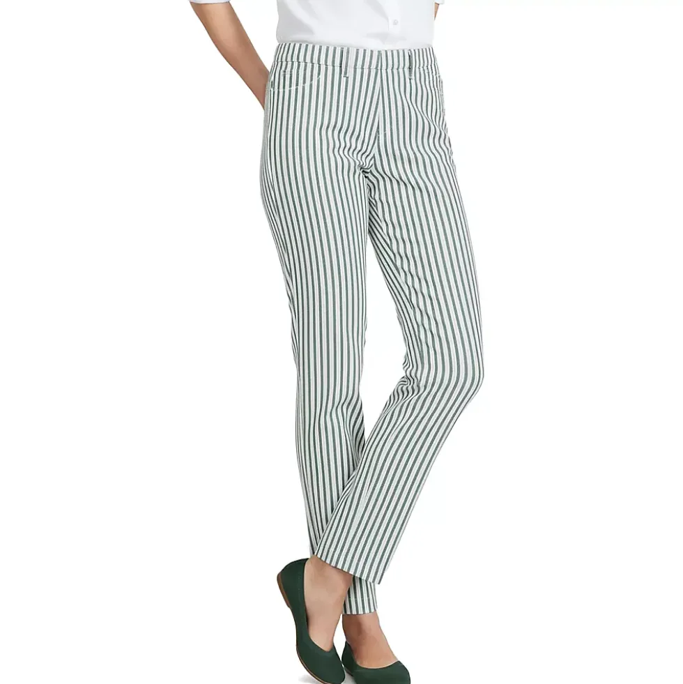 Women's Mid Rise Classic Straight Leg Chino Ankle Pants
