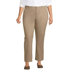 Women's Mid Rise Classic Straight Leg Chino Ankle Pants