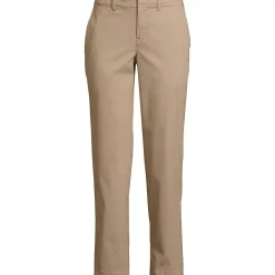 Women's Mid Rise Classic Straight Leg Chino Ankle Pants