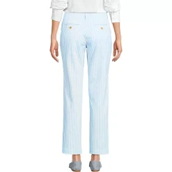 Women's Mid Rise Classic Straight Leg Chino Ankle Pants