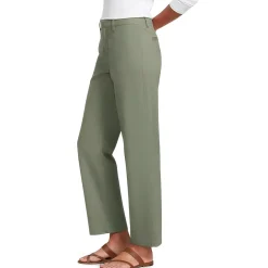 Women's Mid Rise Classic Straight Leg Chino Ankle Pants