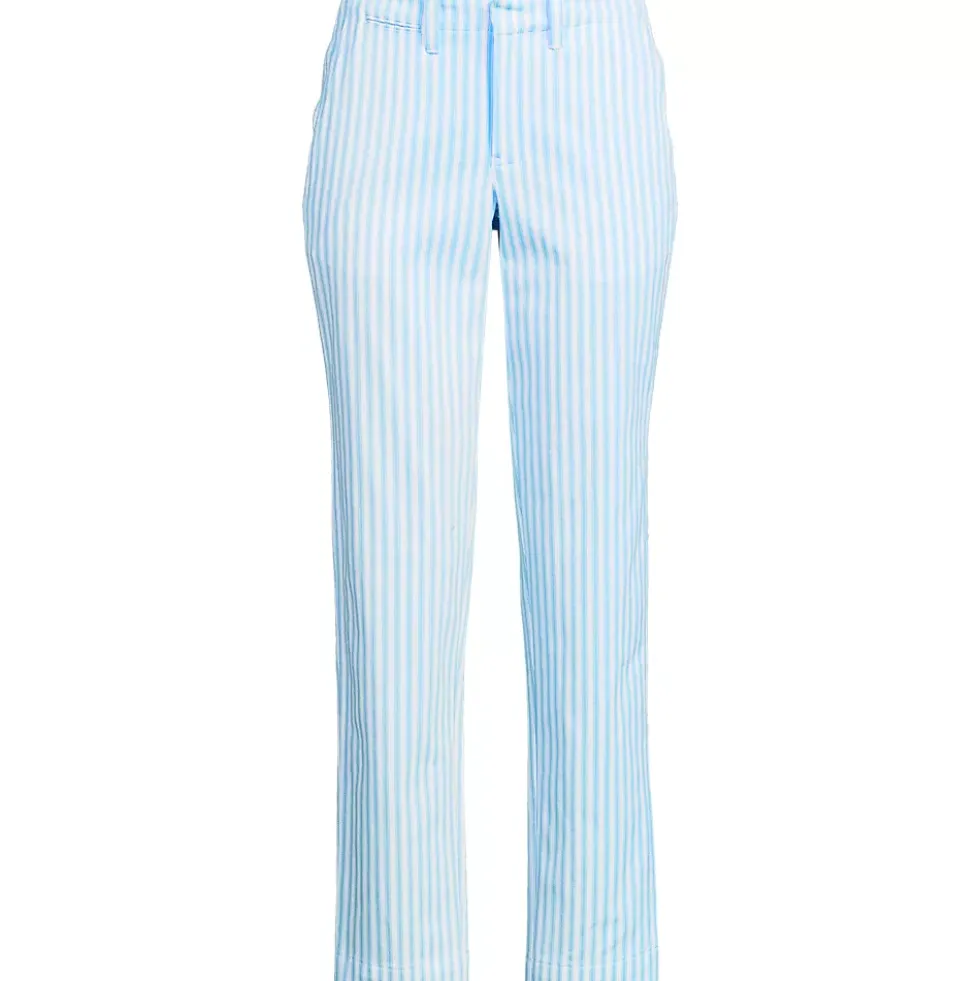 Women's Mid Rise Classic Straight Leg Chino Ankle Pants