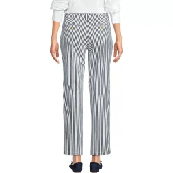 Women's Mid Rise Classic Straight Leg Chino Ankle Pants