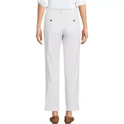 Women's Mid Rise Classic Straight Leg Chino Ankle Pants