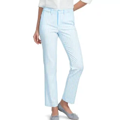 Women's Mid Rise Classic Straight Leg Chino Ankle Pants