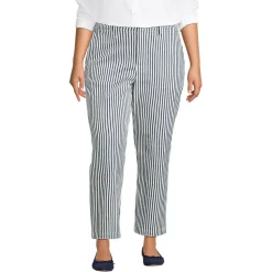 Women's Mid Rise Classic Straight Leg Chino Ankle Pants