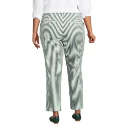 Women's Mid Rise Classic Straight Leg Chino Ankle Pants