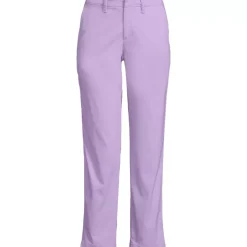 Women's Mid Rise Classic Straight Leg Chino Ankle Pants