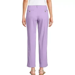 Women's Mid Rise Classic Straight Leg Chino Ankle Pants
