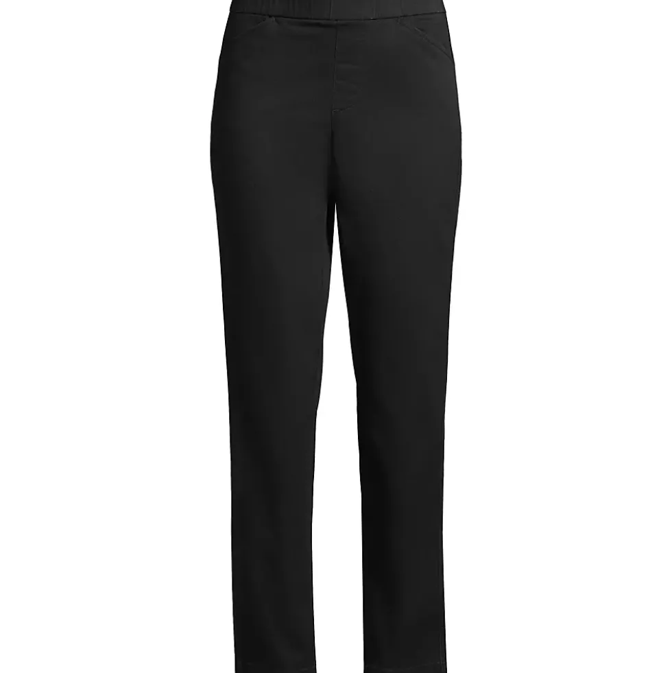 Women's Mid Rise Pull On Chino Ankle Pants