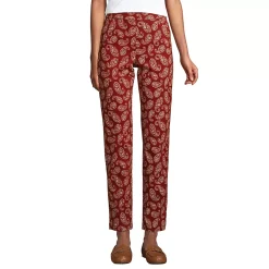 Women's Mid Rise Pull On Chino Ankle Pants