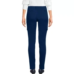 Women's Mid Rise Slim Cargo Chino Pants