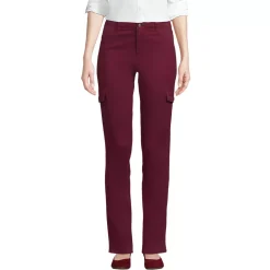 Women's Mid Rise Slim Cargo Chino Pants