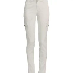 Women's Mid Rise Slim Cargo Chino Pants