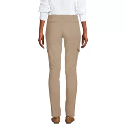 Women's Mid Rise Slim Cargo Chino Pants