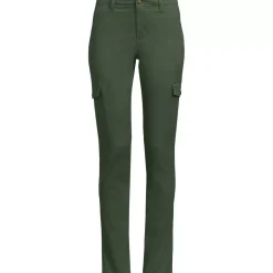 Women's Mid Rise Slim Cargo Chino Pants