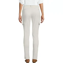 Women's Mid Rise Slim Cargo Chino Pants