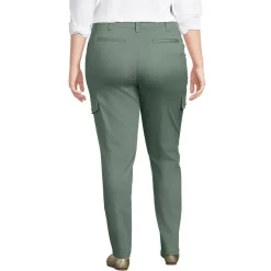 Women's Mid Rise Slim Cargo Chino Pants