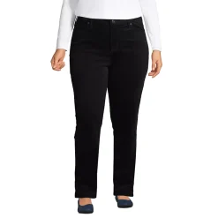 Women's Mid Rise Straight Leg Corduroy Pants