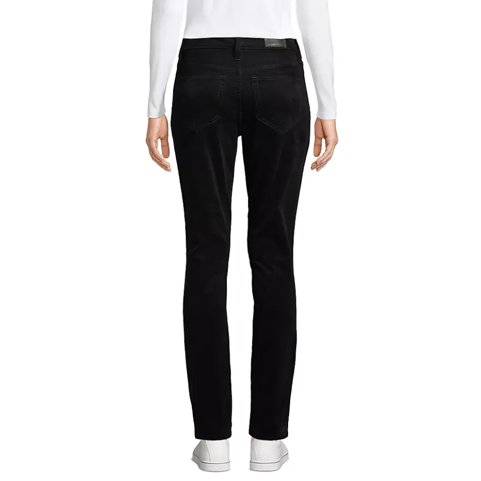 Women's Mid Rise Straight Leg Corduroy Pants