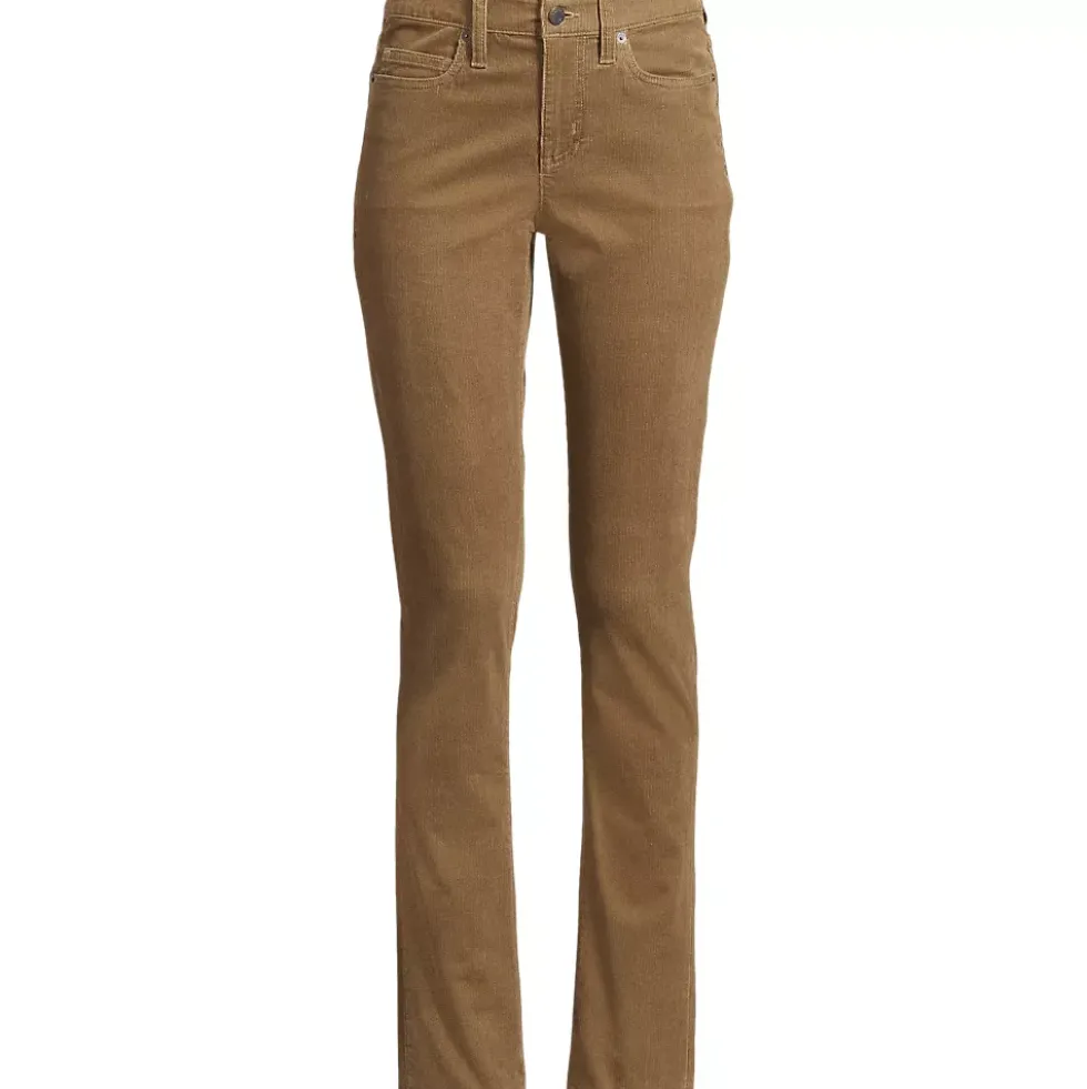 Women's Mid Rise Straight Leg Corduroy Pants