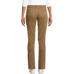 Women's Mid Rise Straight Leg Corduroy Pants