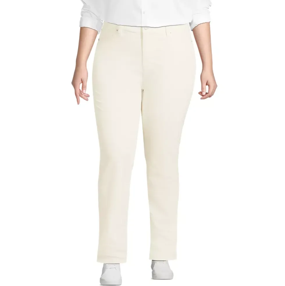 Women's Mid Rise Straight Leg Corduroy Pants