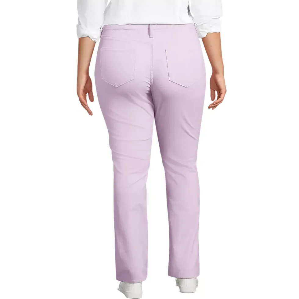 Women's Mid Rise Straight Leg Corduroy Pants