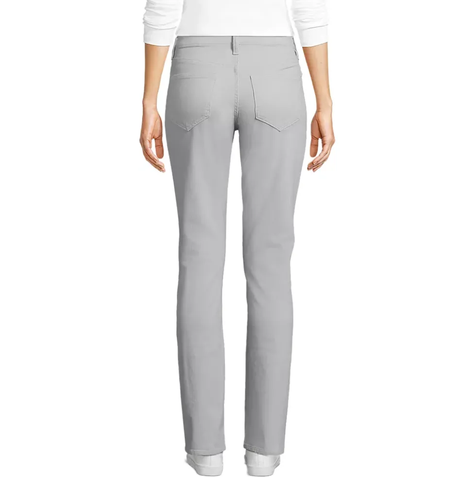 Women's Mid Rise Straight Leg Corduroy Pants