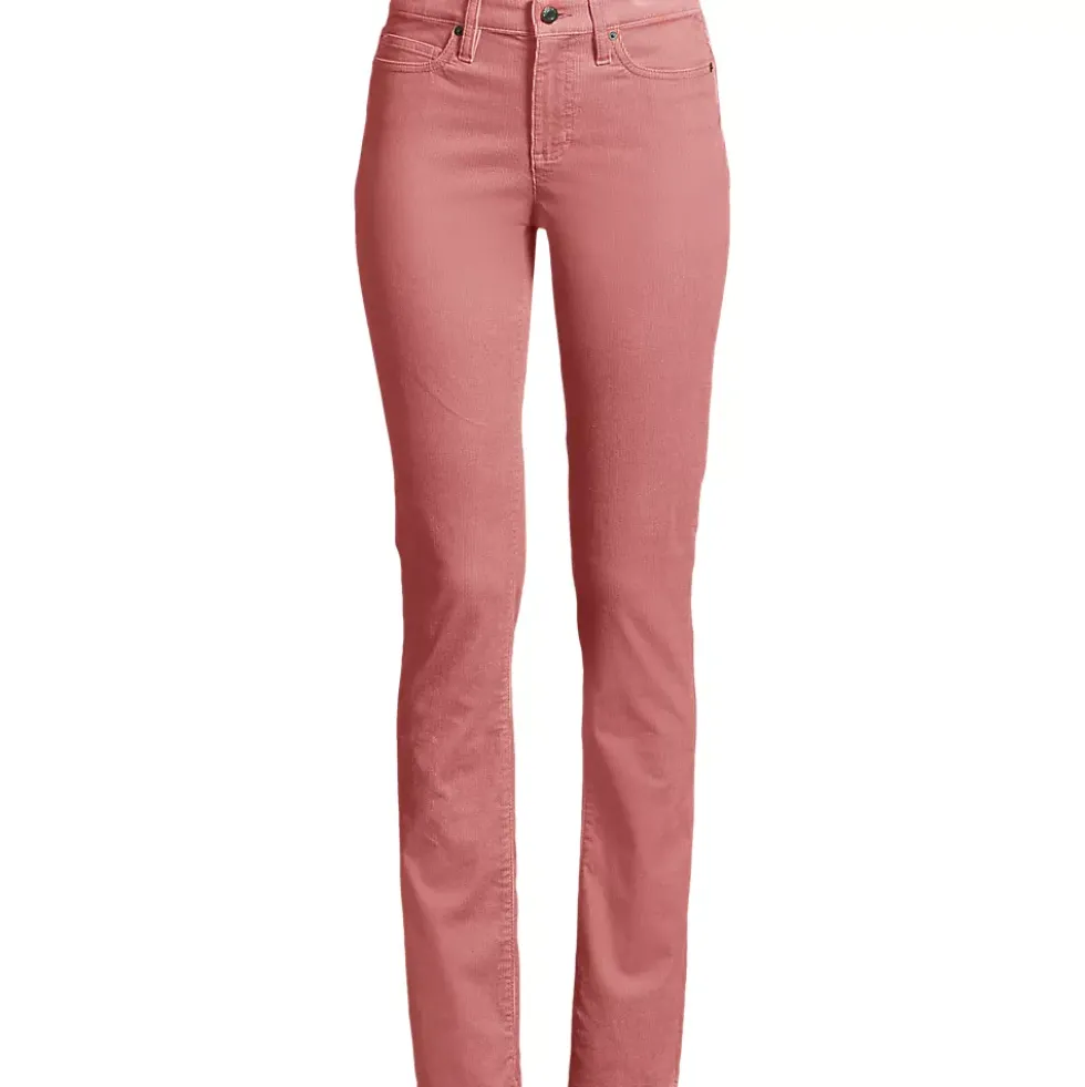 Women's Mid Rise Straight Leg Corduroy Pants